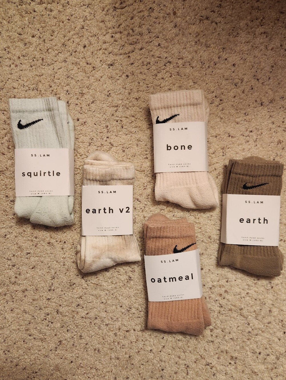Brand New, Never Worn Nike Crew Socks - Neutral Pack of 5